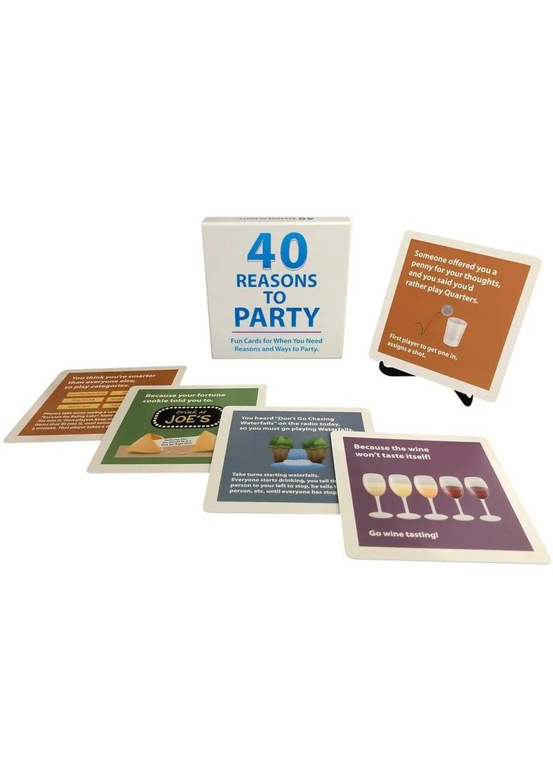 40 Reasons to Party Card Game - Image 2