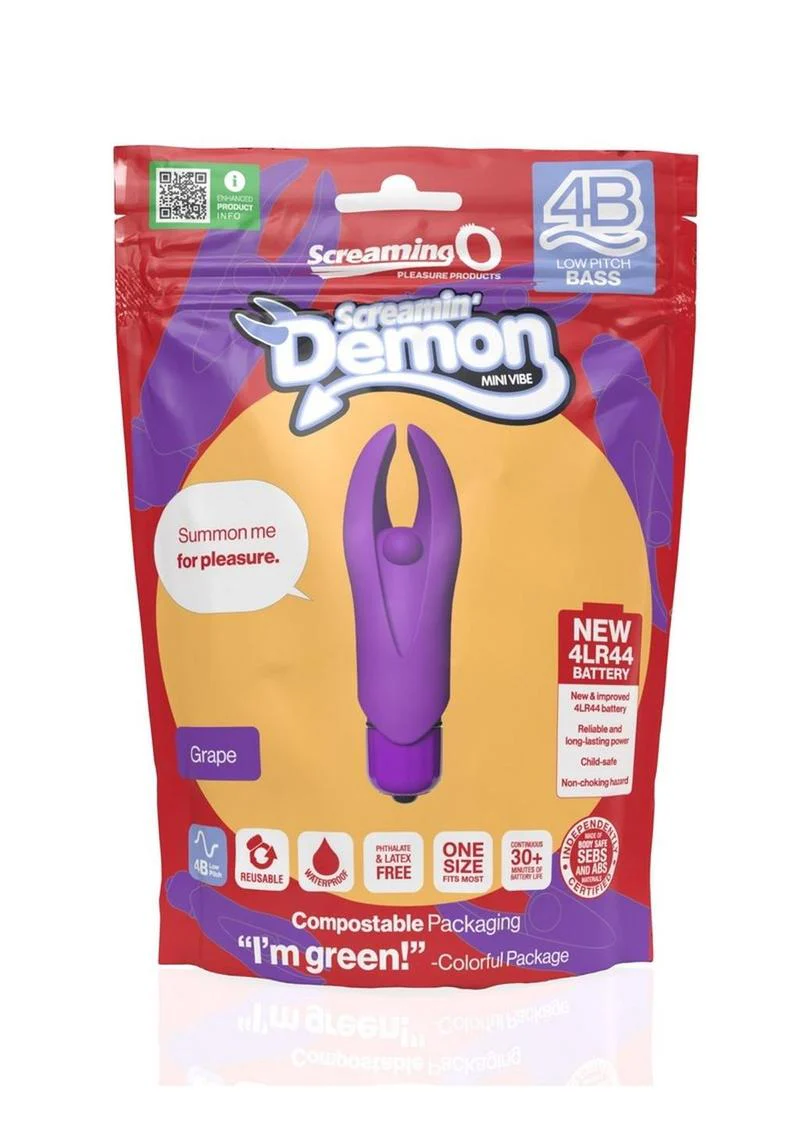 4b Demon Rechargeable Silicone Mini Clitoral Stimulating Vibrator - Image 8