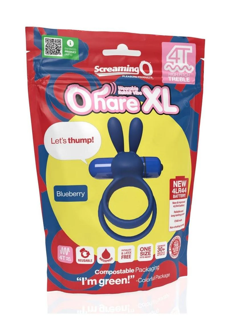 4t Ohare XL Rechargeable Silicone Rabbit Vibrating Cock Ring - Image 10