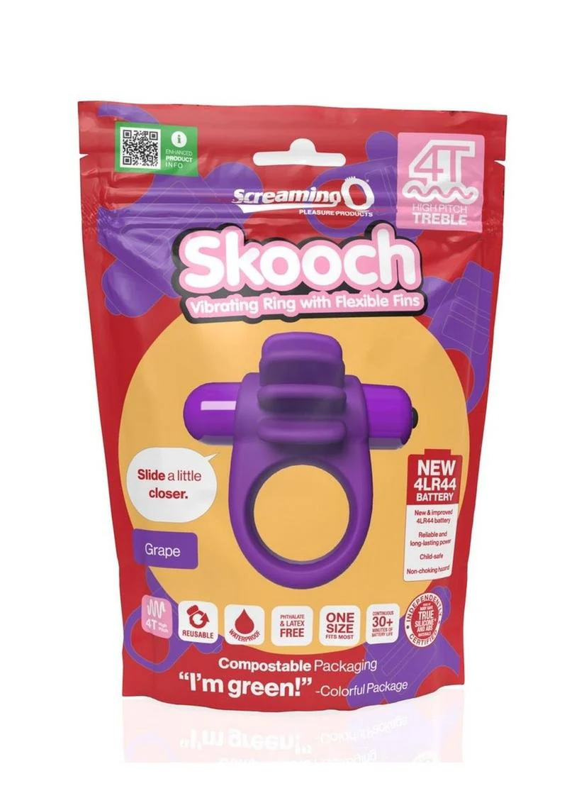 4t Skooch Vibrating Cock Ring with Clitoral Stimulator - Image 2