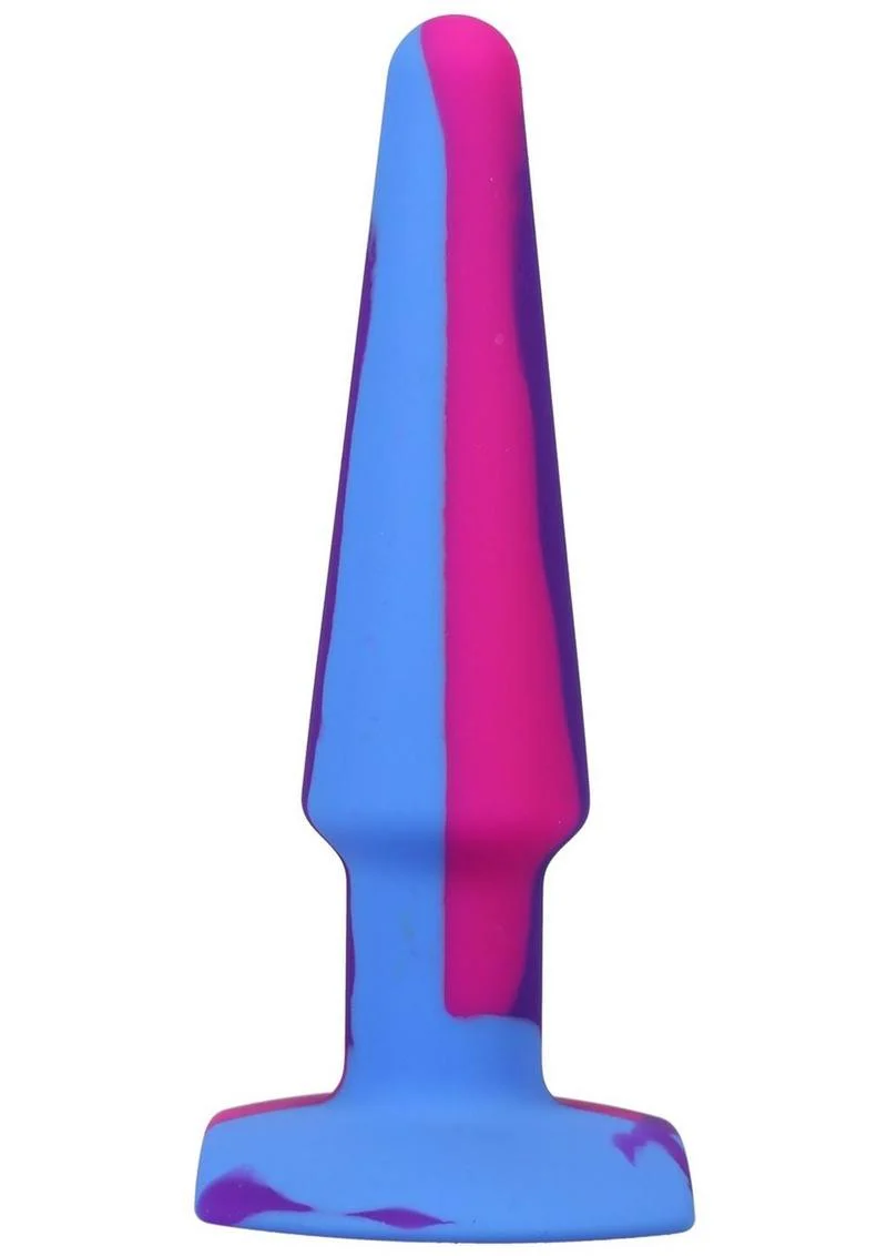 A-Play Groovy Silicone Anal Plug 5in - Fuschia - Image 2