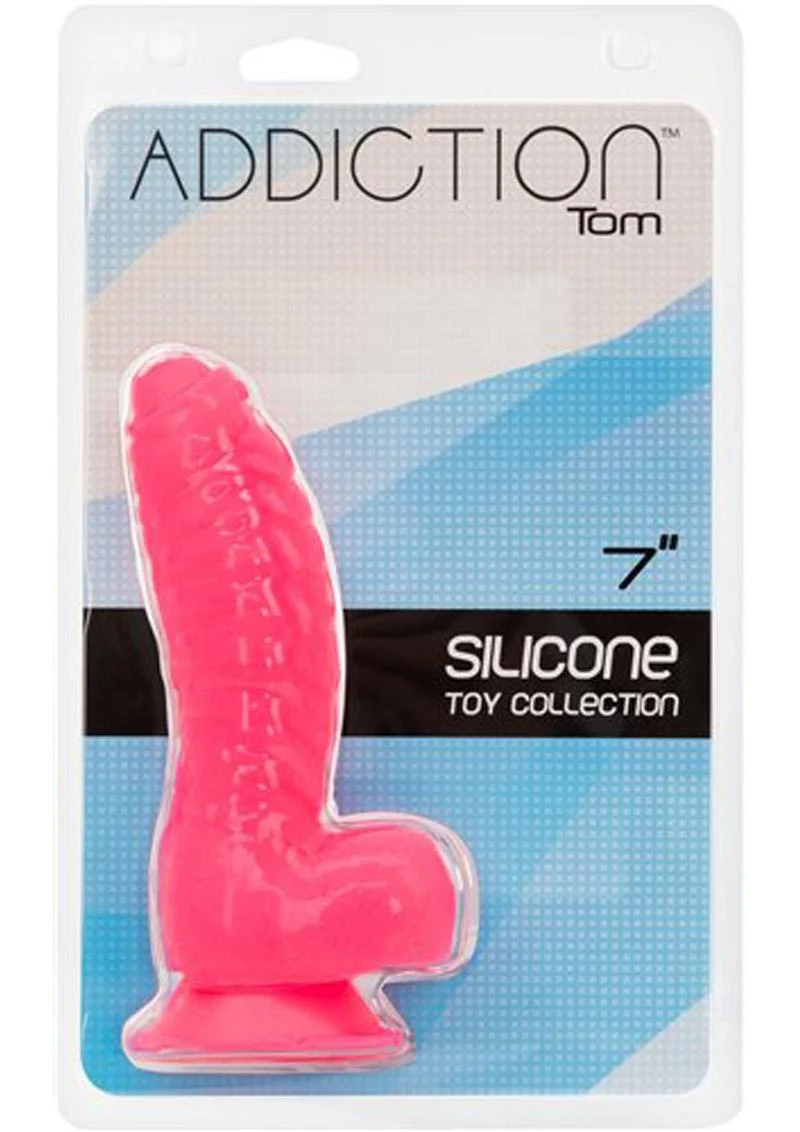 Addiction Toy Collection Tom Silicone Dildo with Balls - Image 2