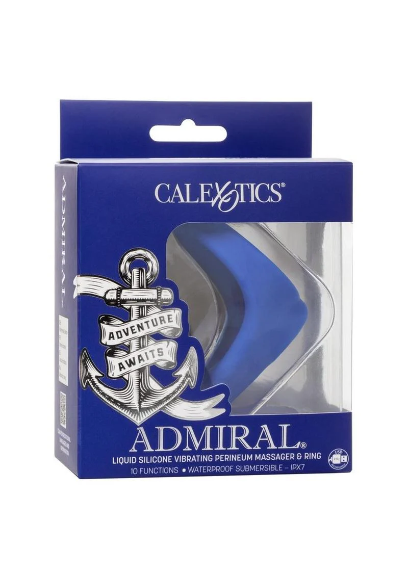 Admiral Liquid Rechargeable Silicone Vibrating Perineum Massager and Cock Ring - Image 4