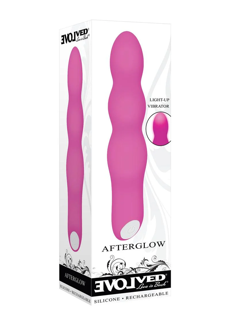 Afterglow Silicone Rechargeable Light-Up Vibrator - Image 3