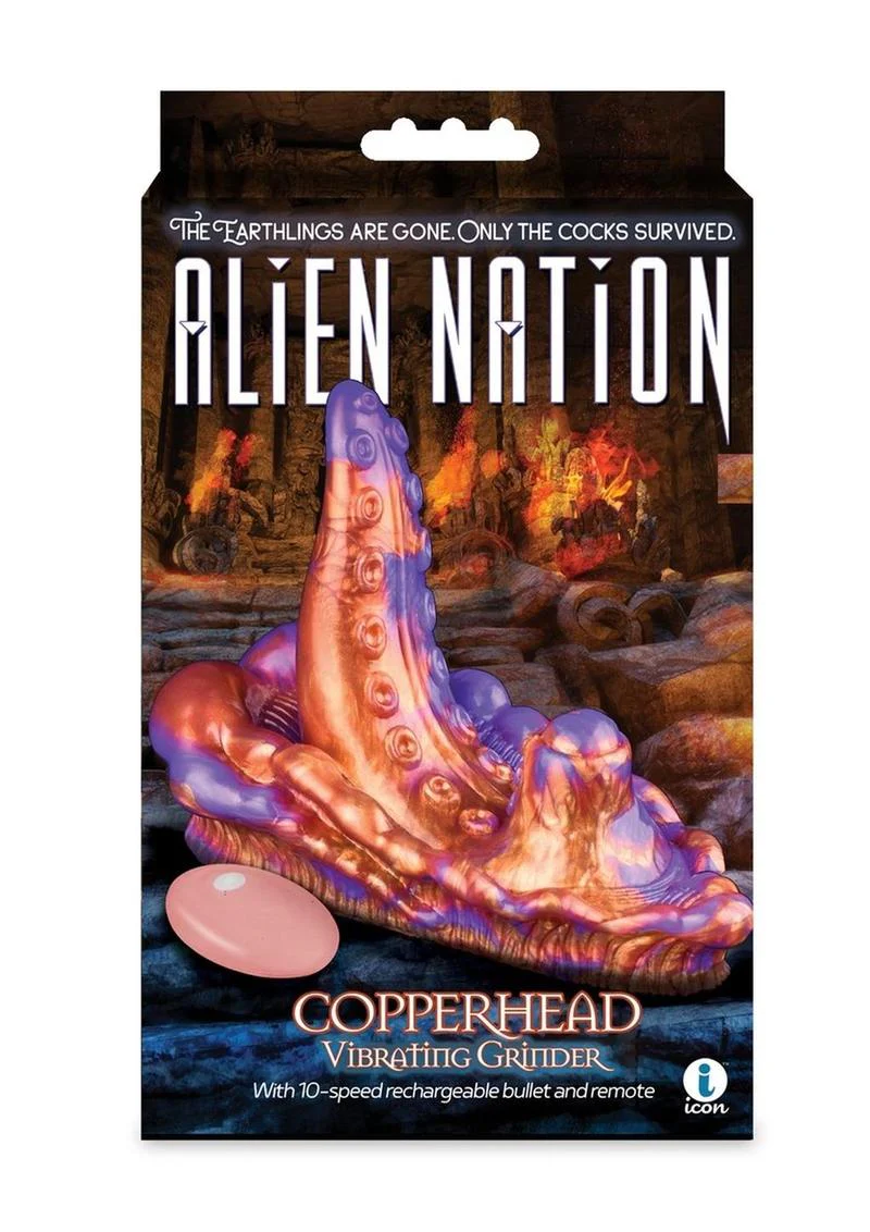 Alien Nation Copperhead Rechargeable Silicone Vibrating Grinder with Remote Control - Image 2