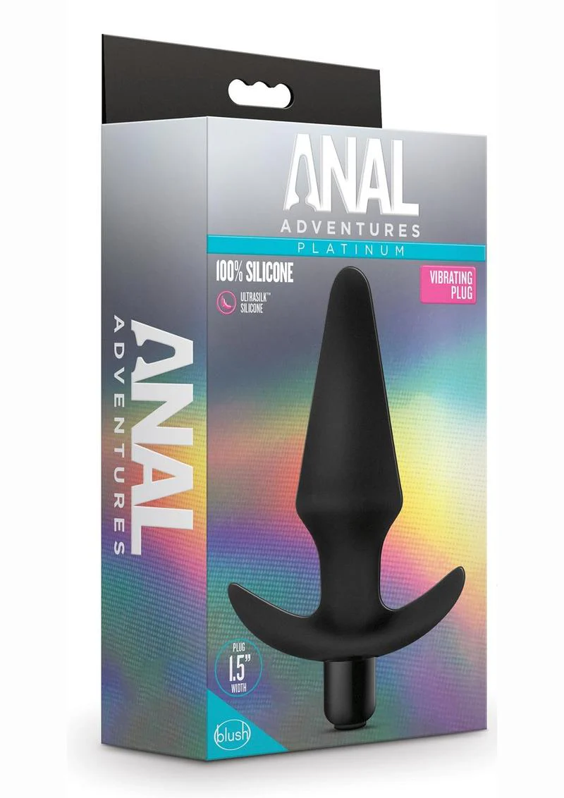 Anal Adventures Platinum Silicone Vibrating Plug - Image 3