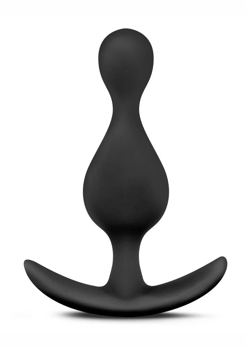 Anal Adventures Platinum Wave Silicone Butt Plug - Image 3