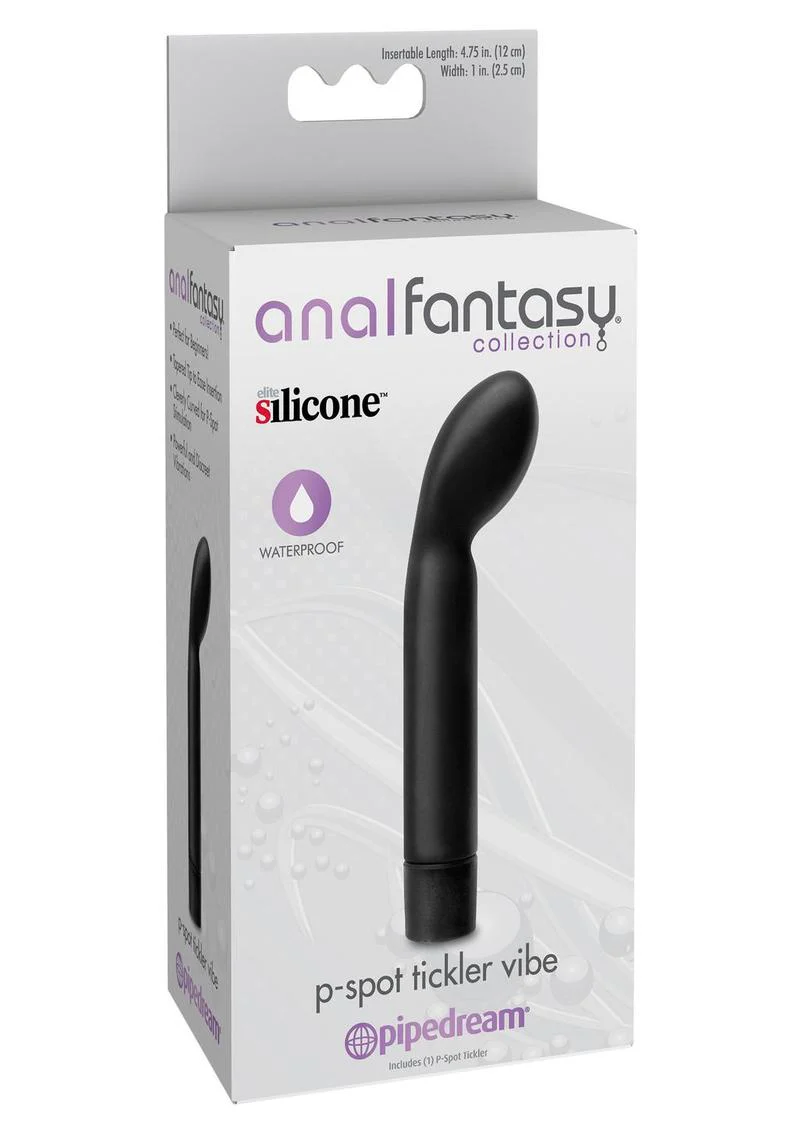 Anal Fantasy Collection Silicone P-Spot Tickler Waterproof Vibrator - Image 3