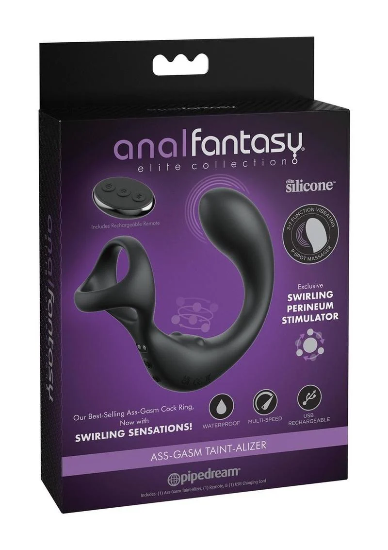 Anal Fantasy Elite Ass-Gasm Taint-Alizer Rechargeable Silicone Prostate Stimulator - Image 2