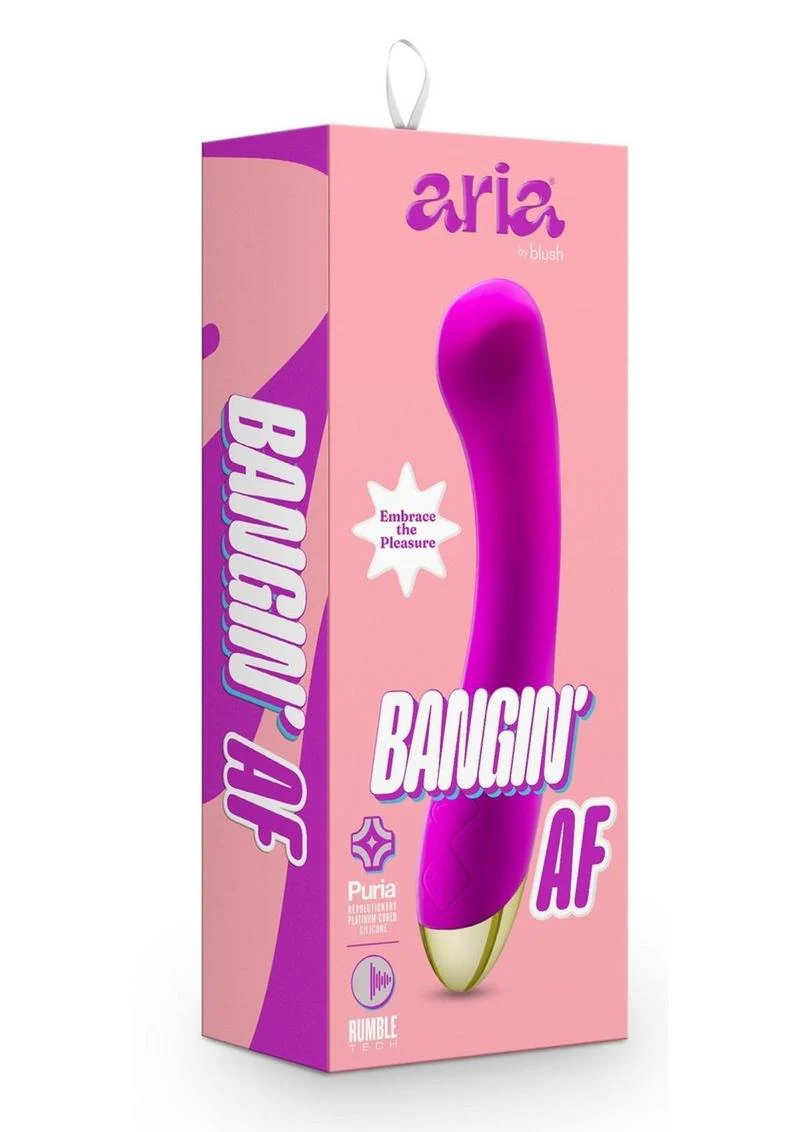 Aria Bangin' AF Rechargeable Silicone Vibrator - Image 3