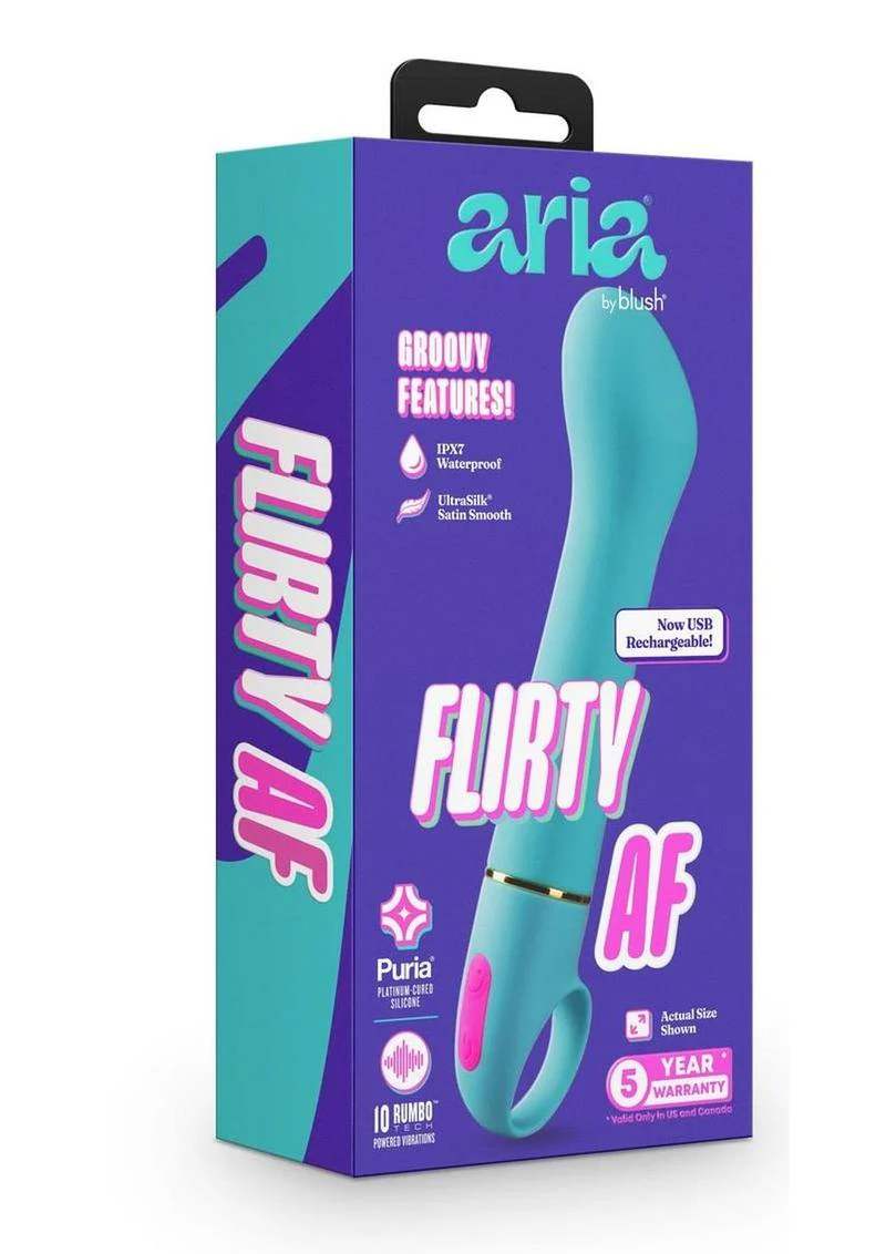 Aria Flirty AF Rechargeable Silicone Vibe - Image 2