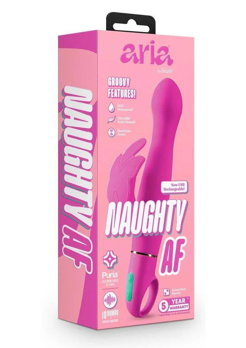Aria Naughty AF Rechargeable Silicone Vibe - Image 2