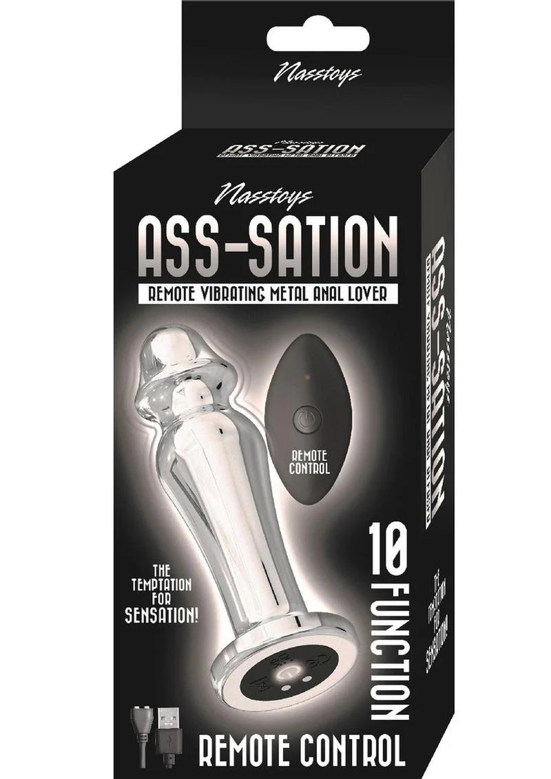 Ass-Sation Remote Control Rechargeable Vibrating Metal Anal Lover - Image 4