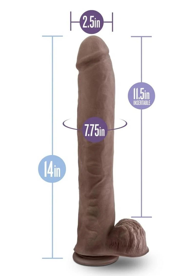 Au Naturel Daddy Sensa Feel Dual Density Dildo with Balls - Image 7