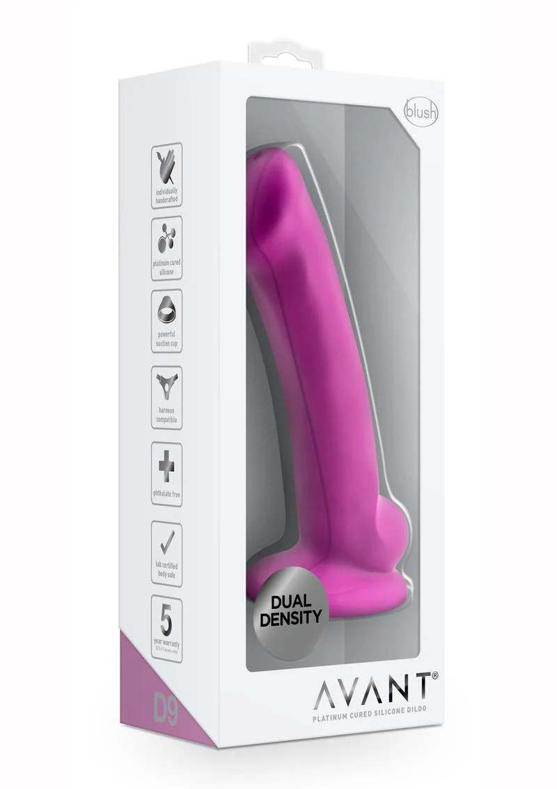 Avant D9 Ergo Mini Silicone Dildo with Suction Cup - Image 2