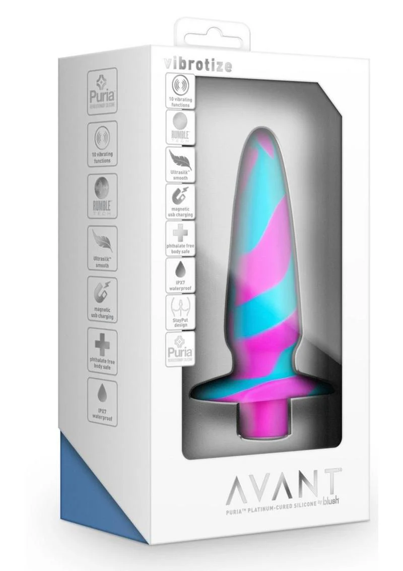 Avant Vibrotize Rechargeable Silicone Anal Plug - Image 2