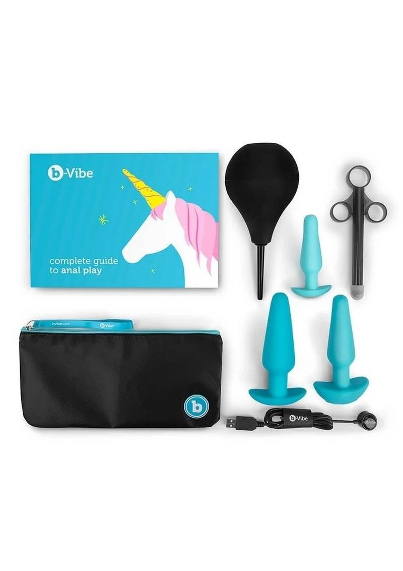 B-Vibe Anal Education Set Rechargeable Silicone Anal Play - Image 2