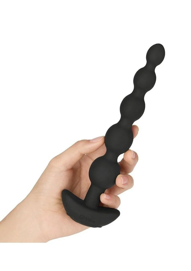 B-Vibe Cinco Rechargeable Silicone Anal Beads - Image 2