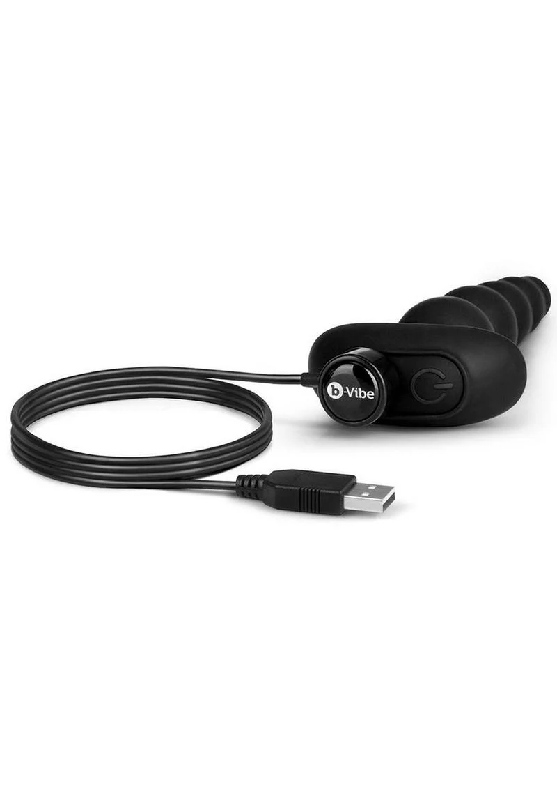 B-Vibe Cinco Rechargeable Silicone Anal Beads - Image 4