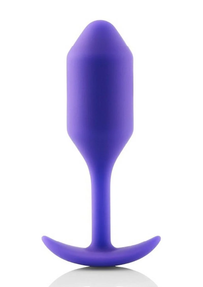 B-Vibe Snug Plug 2 Silicone Weighted Anal Plug - Image 2