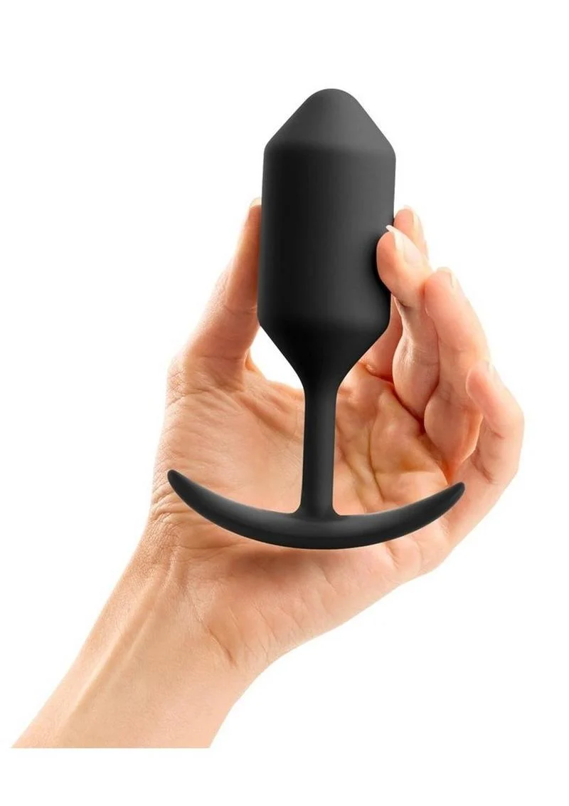 B-Vibe Snug Plug 3 Silicone Weighted Anal Plug - Image 13