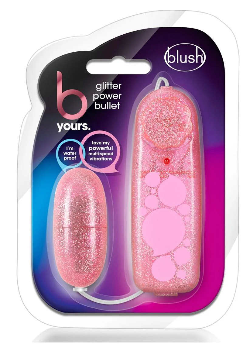 B Yours Glitter Power Bullet Vibrator with Remote Control - Image 6