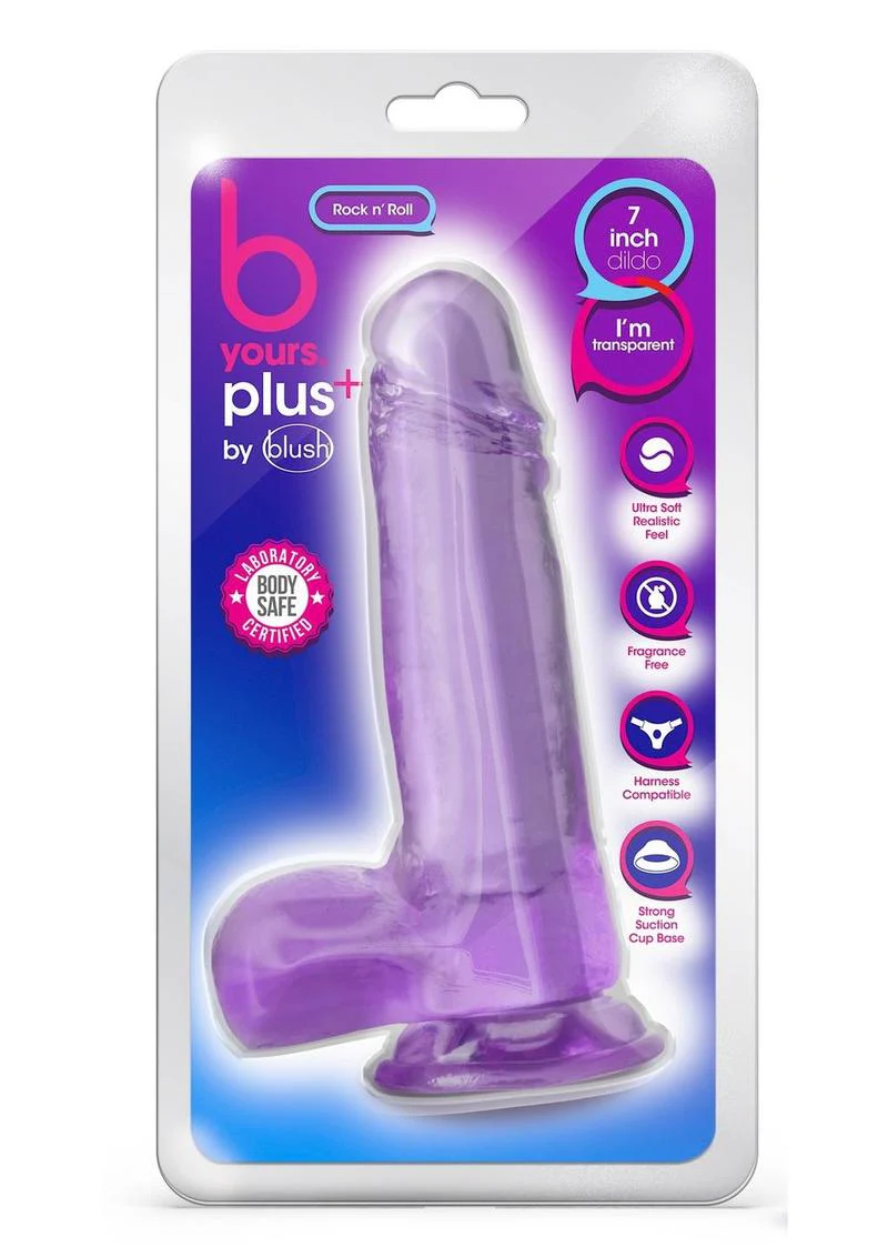 B Yours Plus Rock N' Roll Realistic Dildo with Balls - Image 10