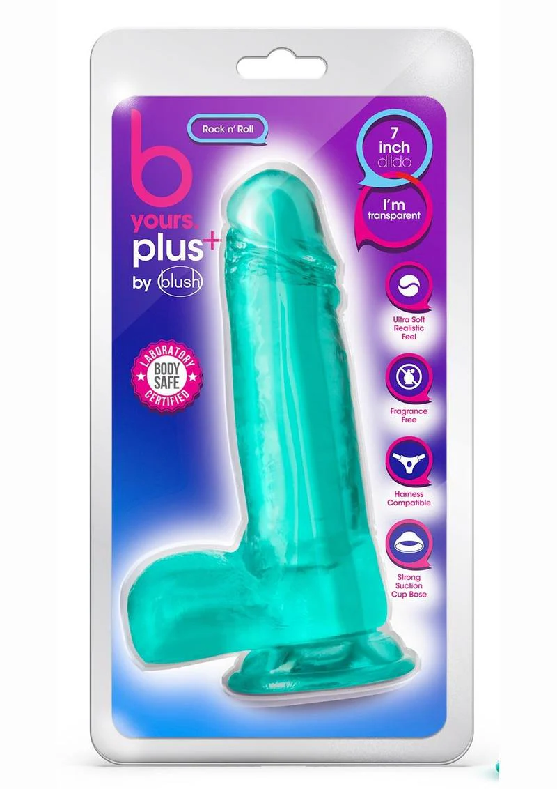 B Yours Plus Rock N' Roll Realistic Dildo with Balls - Image 13