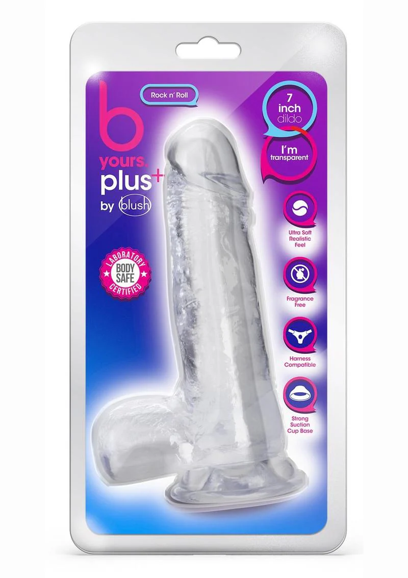 B Yours Plus Rock N' Roll Realistic Dildo with Balls - Image 2