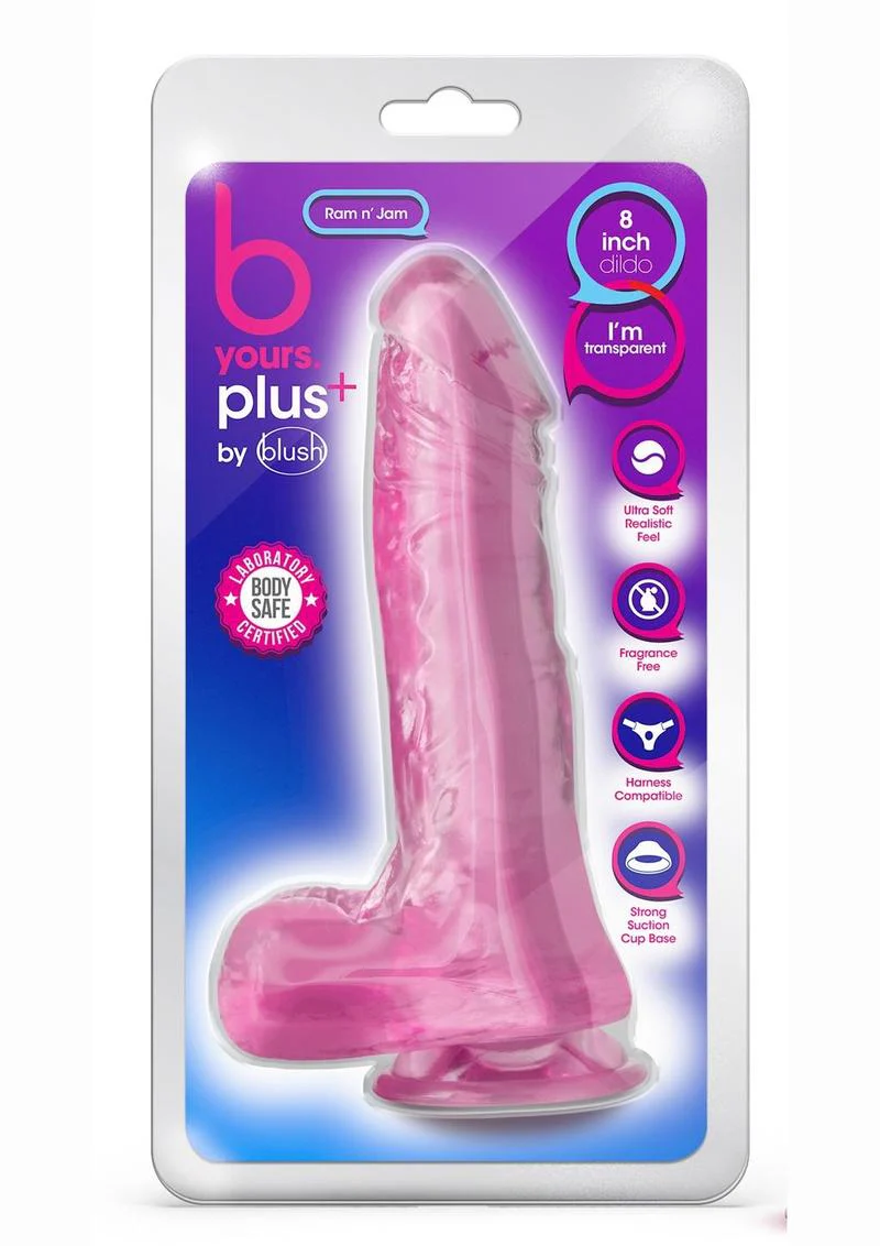 B Yours Plus Rock N' Roll Realistic Dildo with Balls - Image 22