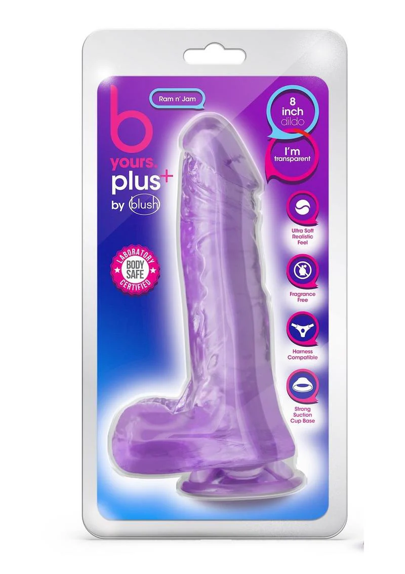B Yours Plus Rock N' Roll Realistic Dildo with Balls - Image 26