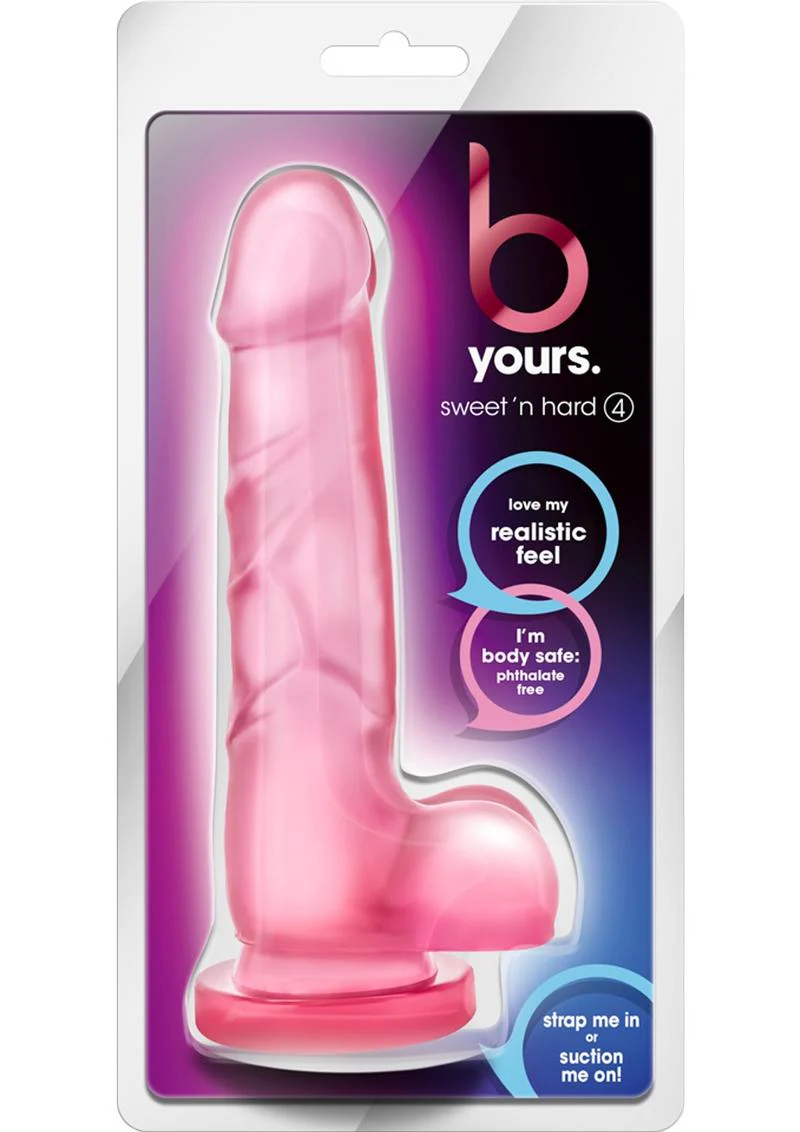 B Yours Sweet N' Hard 4 Dildo with Balls - Image 6