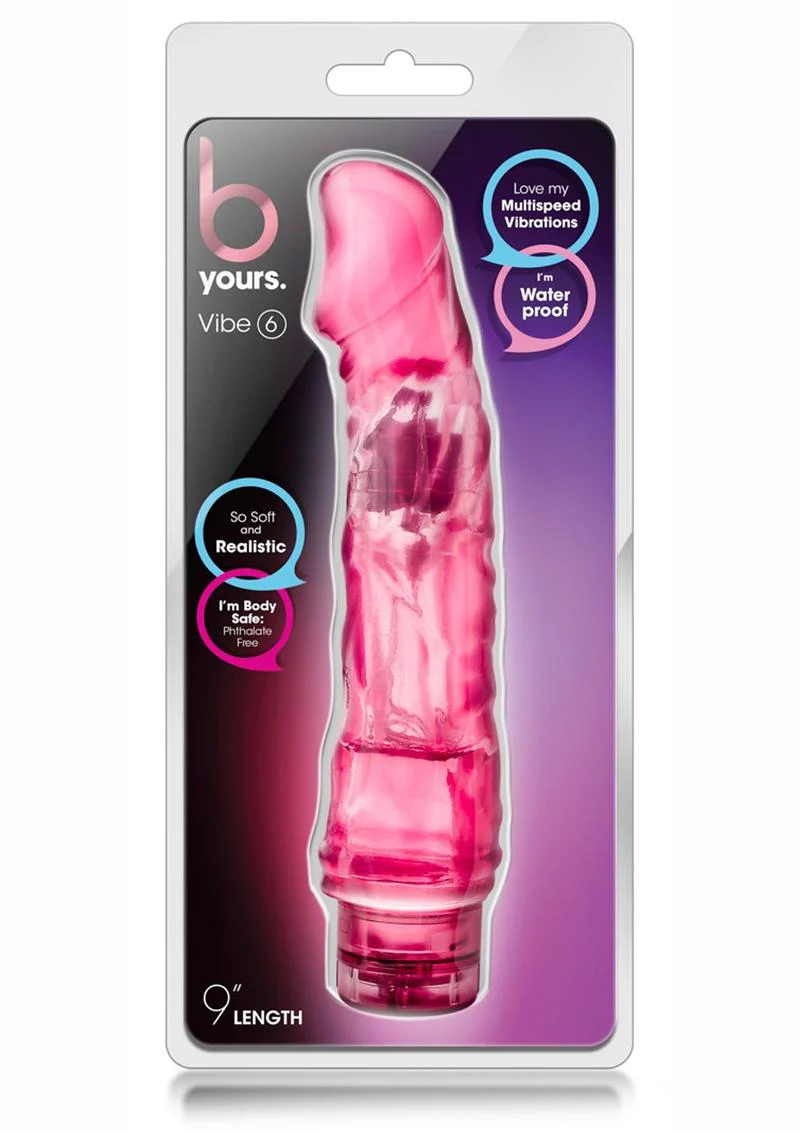 B Yours Vibe 6 Vibrating Dildo - Image 5