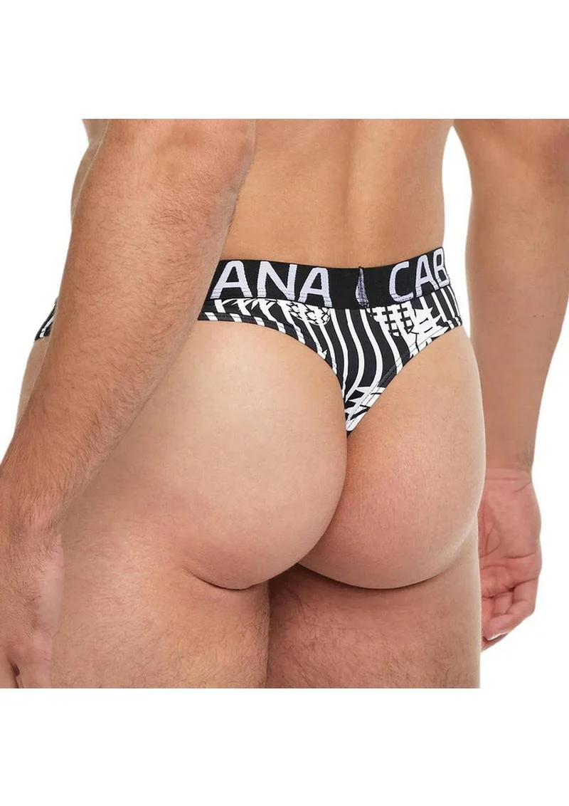Banana Cabana Thong L/XL Blk/Wht - Image 2