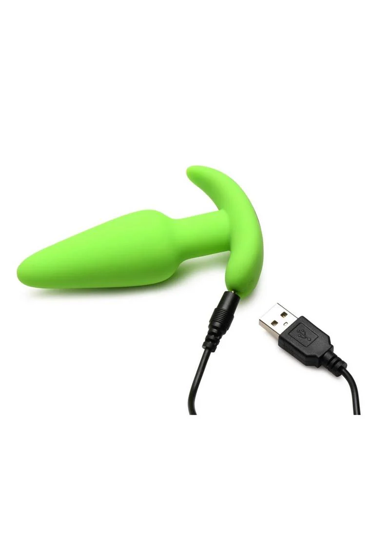 Bang! 21x Glow In The Dark Rechargeable Silicone Butt Plug with Remote - Image 4