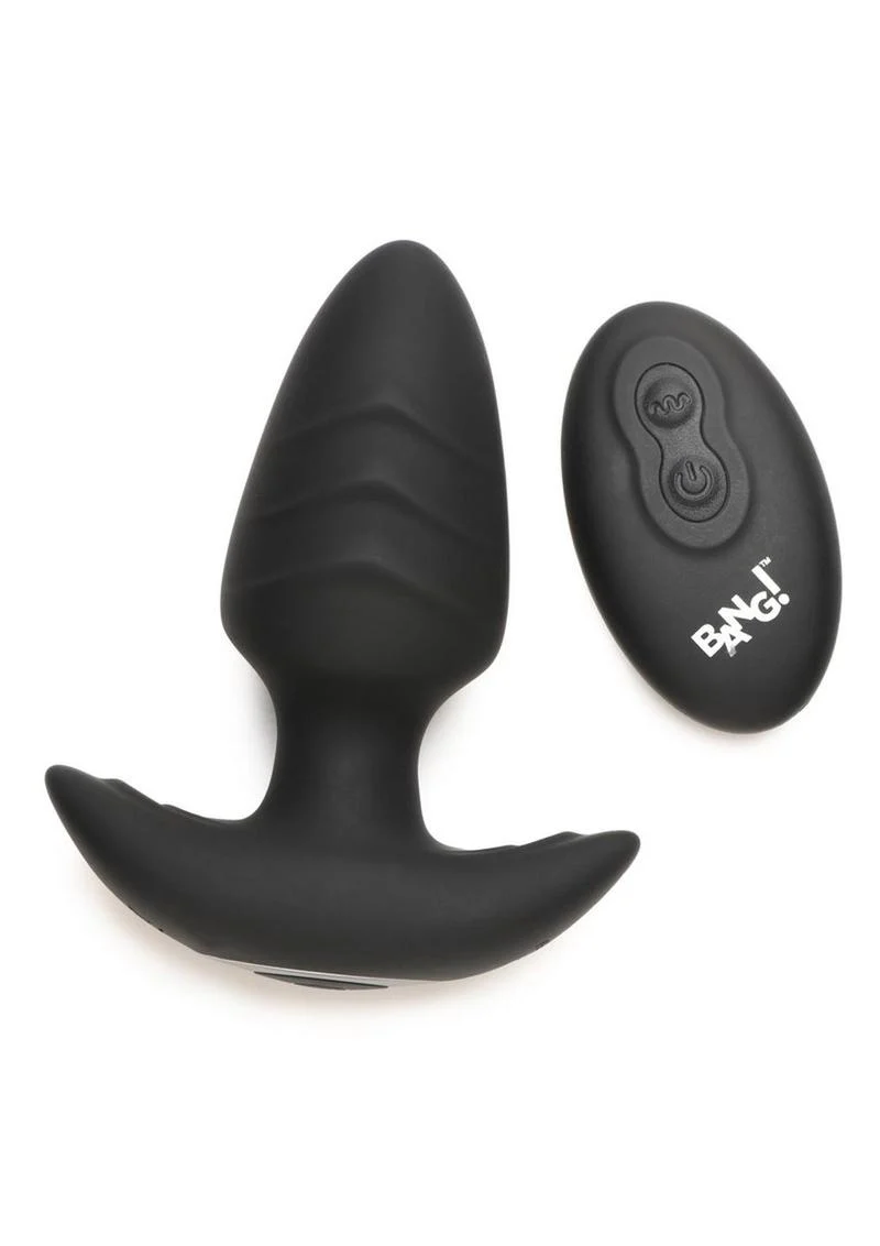Bang Rotating Vibra Plug W/Remote Blk - Image 4