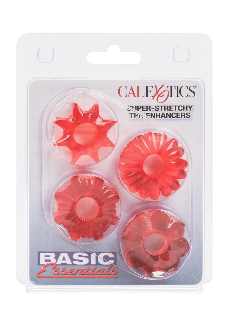 Basic Essentials Super Stretchy Enhancer Cock Rings - Image 2