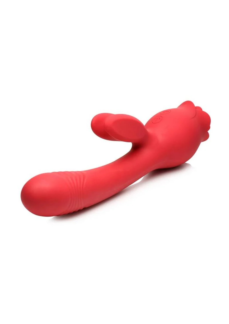 Bloomgasm Blooming Bunny Sucking and Thrusting Silicone Rechargeable Rabbit Vibrator - Image 4