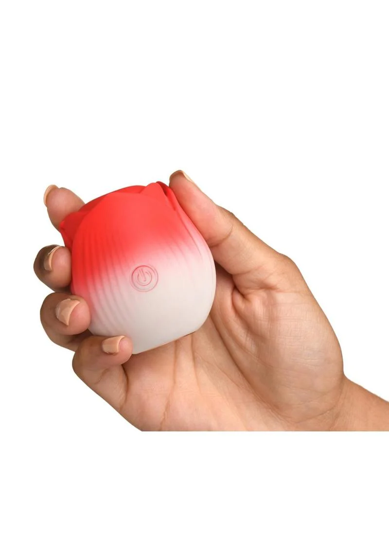 Bloomgasm Pulsing Petals Throbbing Silicone Rechargeable Rose Stimulator - Image 3