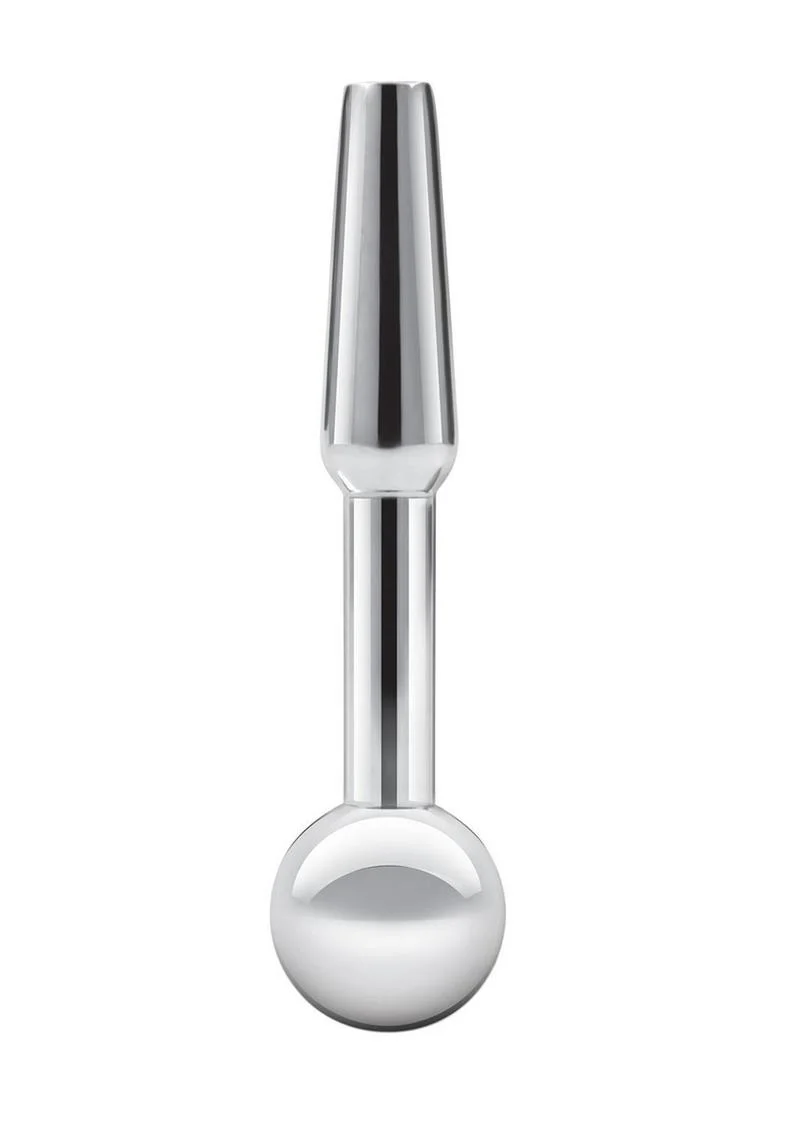 Blue Line Peephole Penis Plug - Stainless