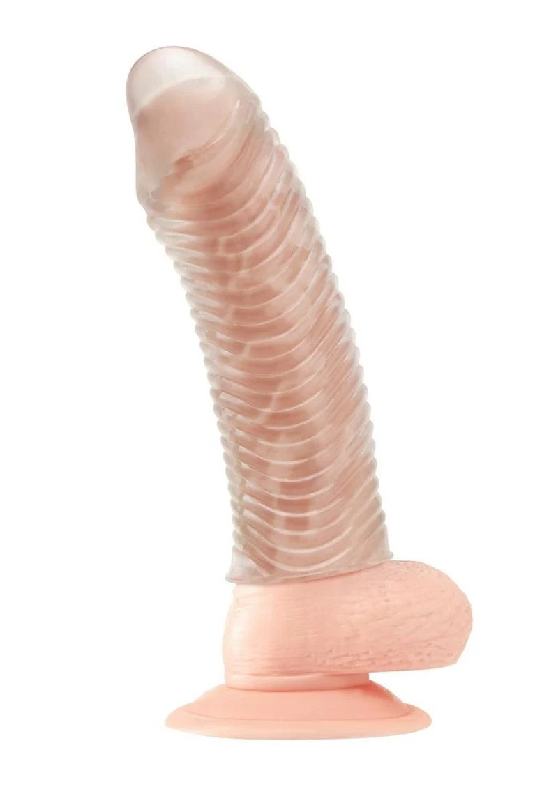 Blue Line Wavy Ribbed Penis Extension - Image 3