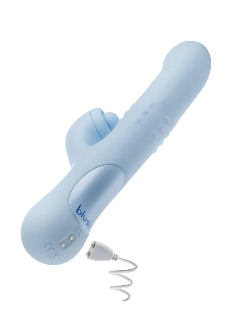Blush Devin Rechargeable Silicone Rabbit Vibrator - Image 2