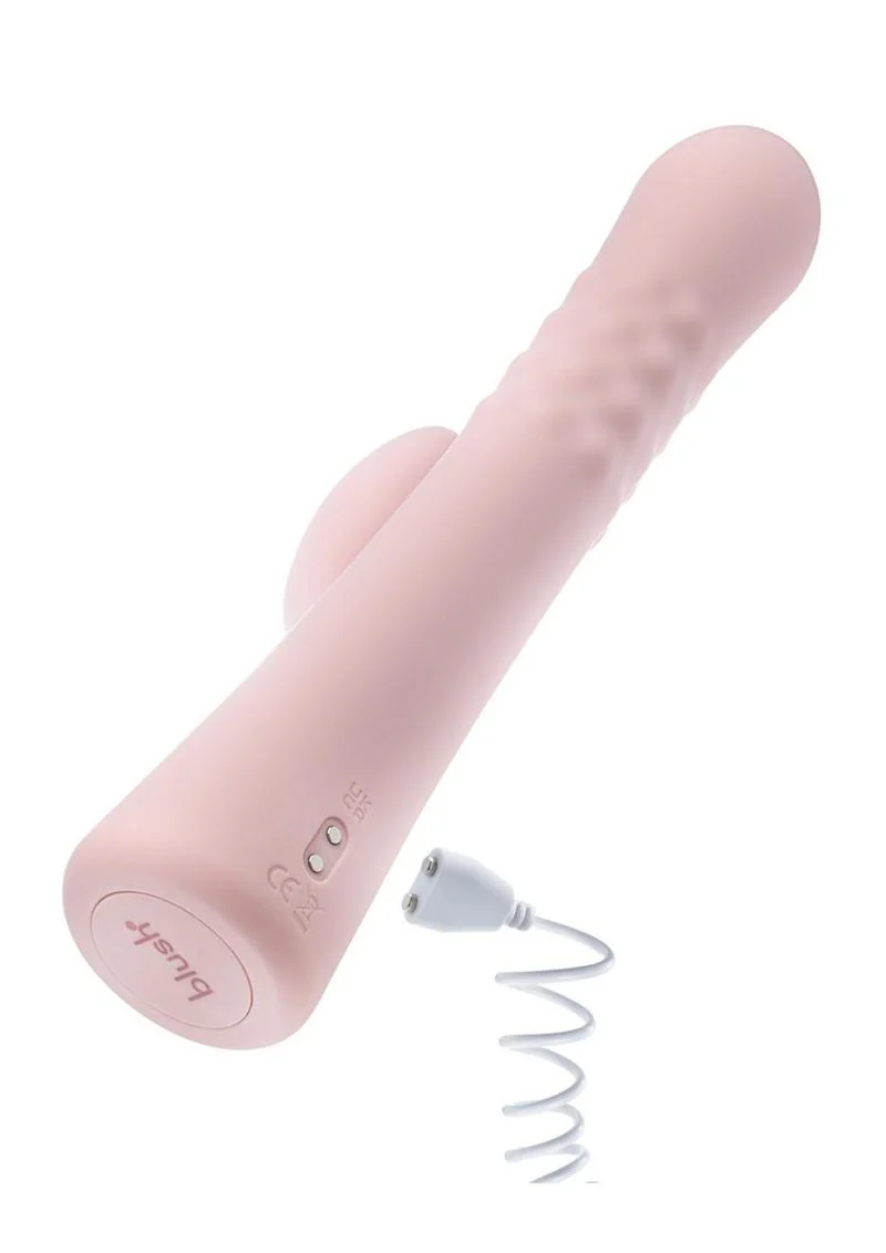Blush Jaymie Rechargeable Silicone Rabbit Vibrator - Image 3