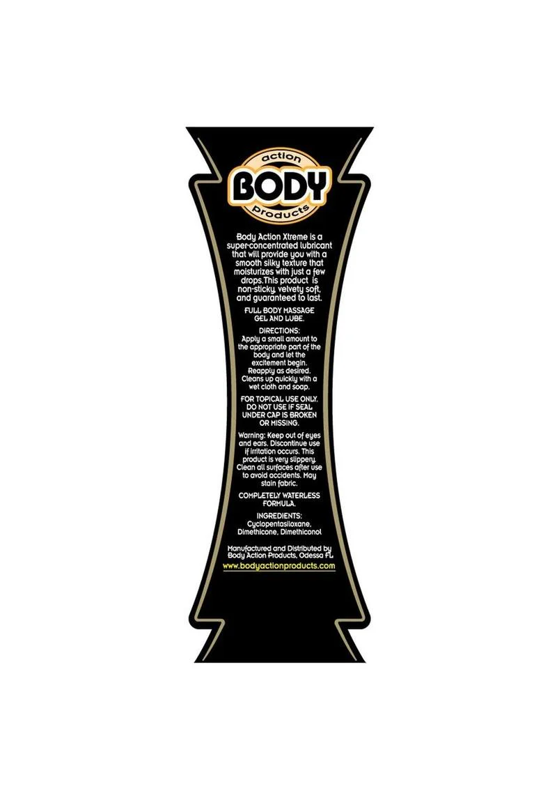 Body Action Extreme Glide Silicone Lubricant - Image 3
