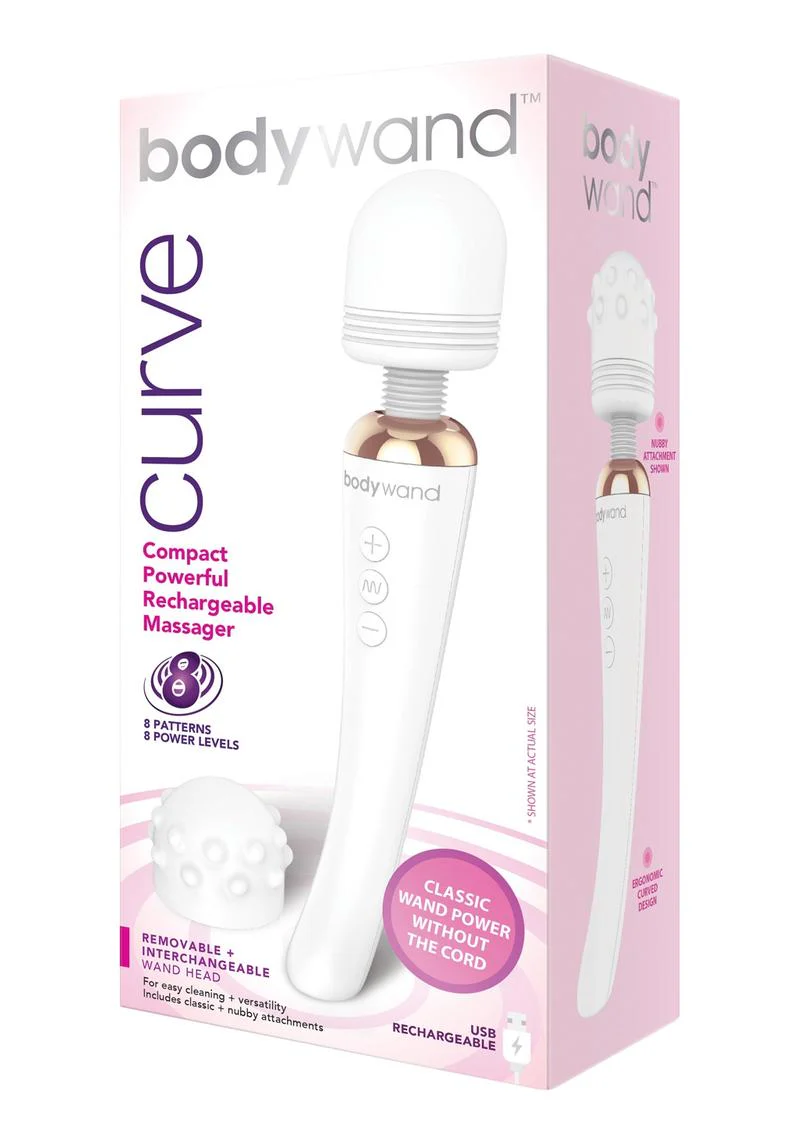 Bodywand Curve Rechargeable Silicone Wand Massager - Image 2