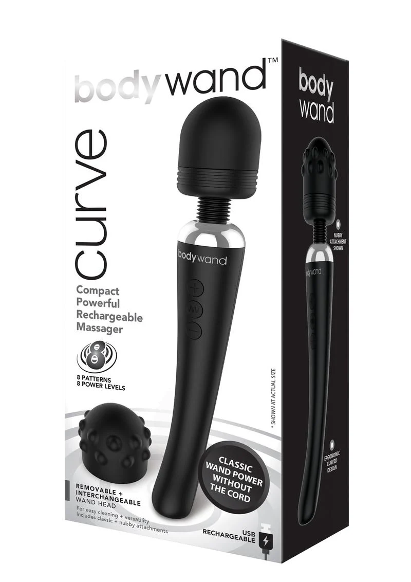 Bodywand Curve Rechargeable Silicone Wand Massager - Image 4