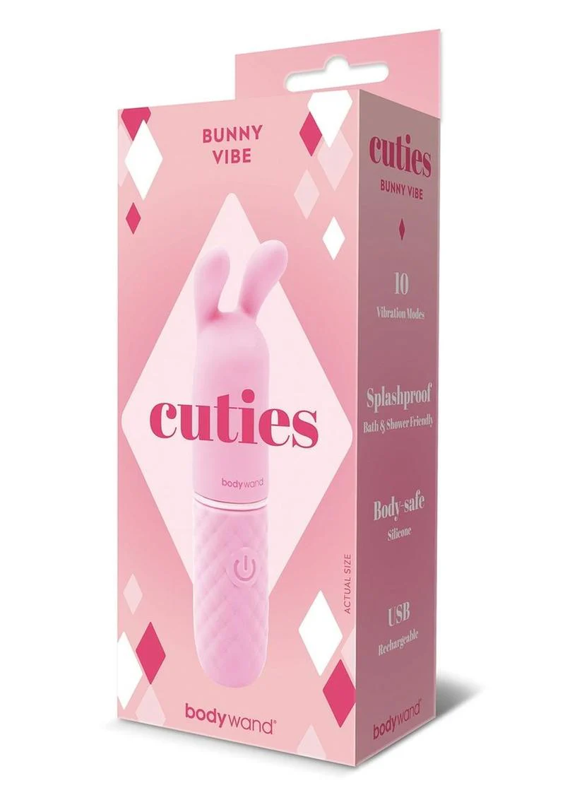 Bodywand Cuties Rabbit Rechargeable Silicone Rabbit Vibrator - Image 2