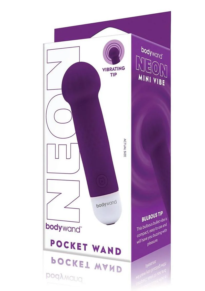 Bodywand Mini Pocket Wand Neon Prp - Image 5