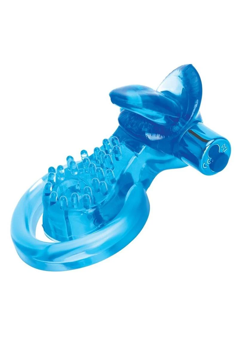 Bodywand Rechargeable Silicone Duo Ring with Clit Tickler - Image 6