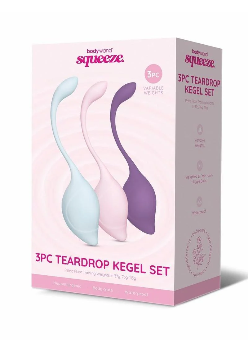 Bodywand Squeeze Teardrop Silicone Kegal Set 37-115g - Image 4